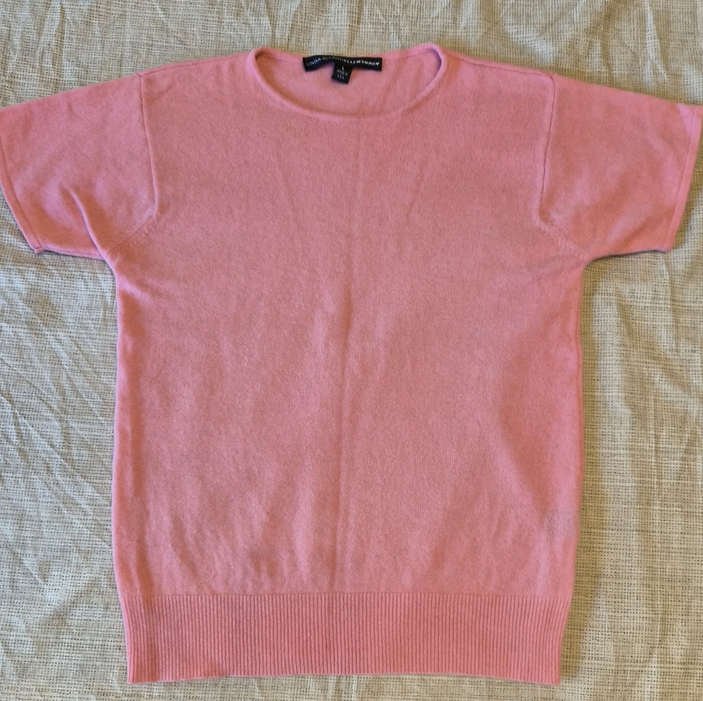 Pink Cashmere Sweater Shirt
